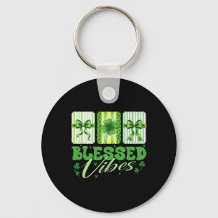 Porte-clés Vibrations Bénies Saint-Patrick Joli Trèfle Pour F