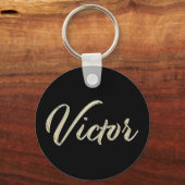 Porte-clés Victor Whitegold Button (Recto)