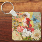 Porte-clés Victorian Lady Woman Fun Carriage (Recto)