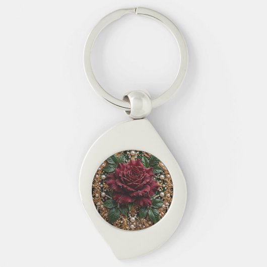 Porte-clés Victorien Gothique Floral Géant (Devant)