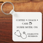 Porte-clés Vide en Style & Drôle Infirmière Modifiable (Recto)