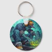 Porte-clés Vidéos de la fête d'Halloween Zombie DJ Rave (Verso)