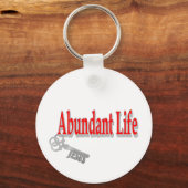 Porte-clés Vie abondante : La clé - v1 (Jean 10:10) (Recto)