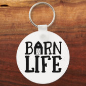 Porte-clés Vie de la ferme Vache de poulet Cheval de pays Fer (Recto)