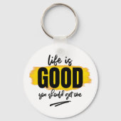 Porte-clés vie drôle bon mot sarcasme art (Recto)