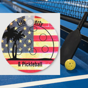 Porte-clés Vie Liberté & Pickleball USA