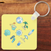 Porte-clés Vie sur la plage Thunder_Cove (Verso)