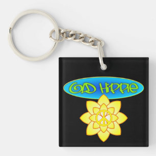 Porte-clés Vieille hippie