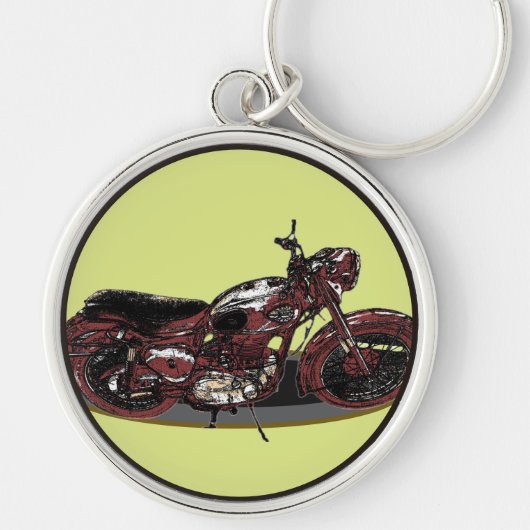 Porte-clés Vieille moto BSA (Devant)