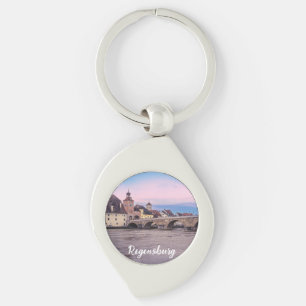 Porte-clés Vieille ville historique en Ratisbonne, Allemagne