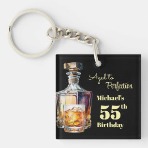 Porte-clés Vieilli à la perfection Hommes 55e Whisky Annivers