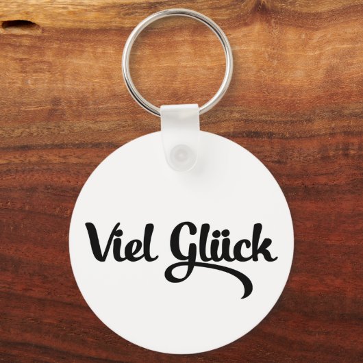 Porte-clés Viel Glück | Bonne chance Langue Allemande (Recto)