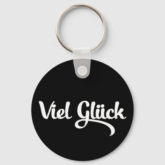 Porte-clés Viel Glück | Bonne chance Langue Allemande (Recto)