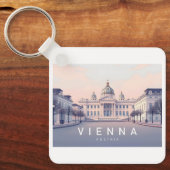 Porte-clés Vienne Autriche Pastel Voyage Design (Recto)