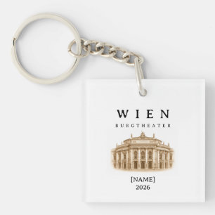 Porte-clés Vienne personnalisé Burgtheater Nom & Année