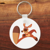 Porte-clés "Viens ! !" Caricature mignon Porte - clé Kangaroo (Recto)