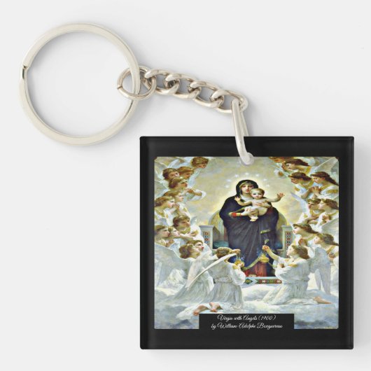 Porte-clés Vierge aux anges Bouguereau (Devant)