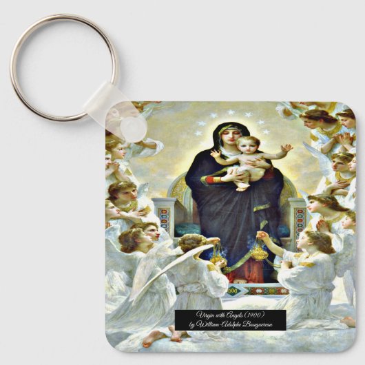 Porte-clés Vierge avec Angels Bouguereau (Recto)