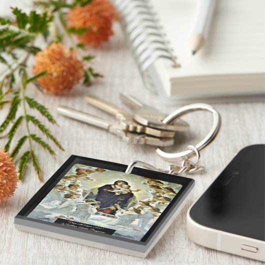 Porte-clés Vierge avec Angels Bouguereau (Devant Droit)