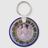 PORTE-CLÉS VIERGE AVEC ENFANT ET SAINTS (Verso)