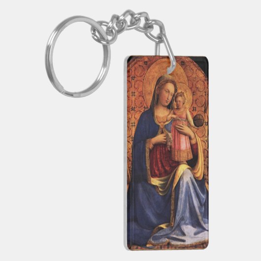 PORTE-CLÉS VIERGE AVEC ENFANT ET SAINTS 2 (Devant gauche)
