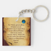 PORTE-CLÉS VIERGE AVEC ENFANT ET SAINTS 2 (Dos)