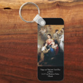 Porte-clés Vierge et enfant avec Saint Rose (Recto)
