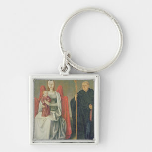 Porte-clés Vierge et enfant avec St Benoît