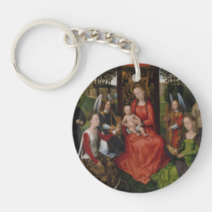 Porte-clés Vierge et enfant de Saints Catherine d'Alexandrie