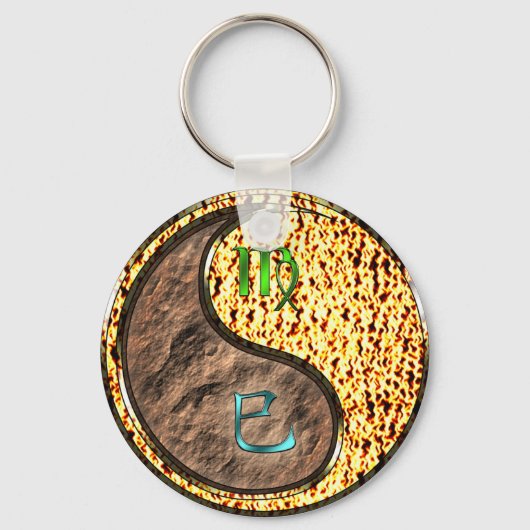 Porte-clés Vierge et serpent à feu (Recto)