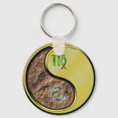 Porte-clés Vierge et serpent métallique (Verso)