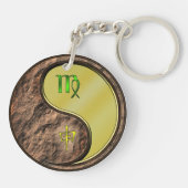 Porte-clés Vierge et singe métallique (Dos)