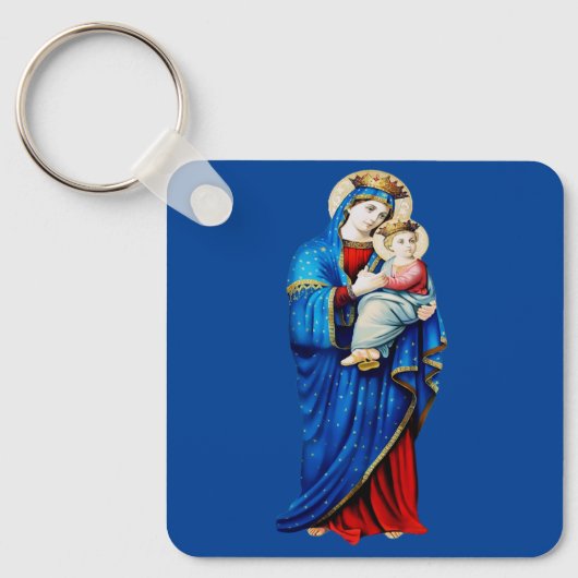 Porte-clés Vierge Marie avec Bébé Jésus (Recto)