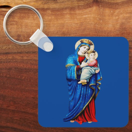 Porte-clés Vierge Marie avec Bébé Jésus (Recto)