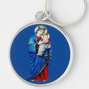 Porte-clés Vierge Marie avec l'Enfant Jésus