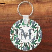 Porte-clés Vierge Zebra Elephant Giraffe Safari Animals (Recto)