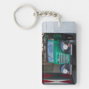 Porte-clés Vieux camion avec bière - porte - clé