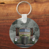 Porte-clés Vieux camion international Green (Recto)