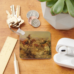 Porte-clés Vieux Cowboys, Jetés à Terre par CM Russell