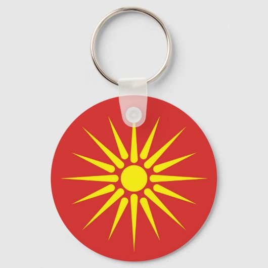 Porte-clés vieux drapeau de la macédoine (Recto)