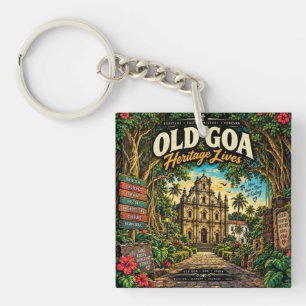 Porte-clés Vieux Goa — Églises et histoire du patrimoine de l