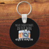 Porte-clés Vieux Homme Avec Caméra (Recto)