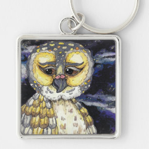 Porte-clés Vieux porte - clé sage de hibou