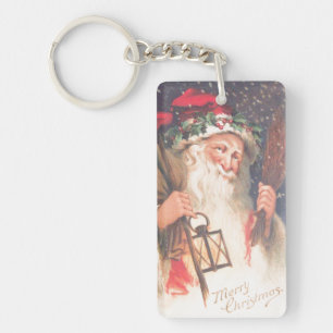 Porte-clés Vieux Saint Nicolas avec Porte - clé Vintage lante