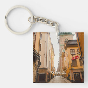 Porte-clés Vieux Town, Stockholm, Suède Souvenir