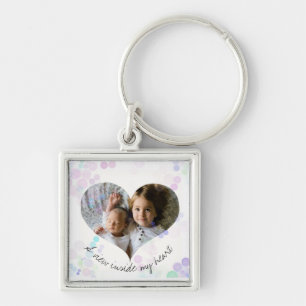 Porte-clés View inside my heart loved ones portrait