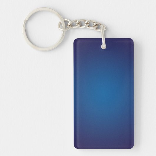 Porte-clés Vignette en bleu foncé profond (Devant)