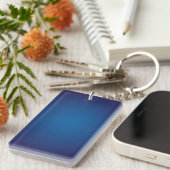 Porte-clés Vignette en bleu foncé profond (Devant droit)