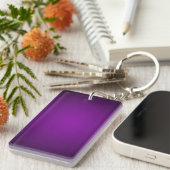 Porte-clés Vignette tendance violet-noir gris (Devant droit)
