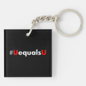 Porte-clés VIH non détectable égale non transmettable - Minim (Dos)